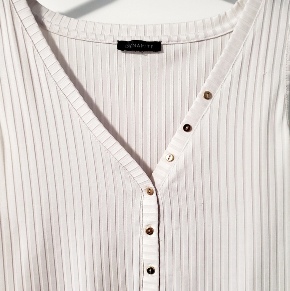 White Body Suit Tank Top - Picture 3 of 3